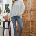 Criss Cross Long-sleeve Top