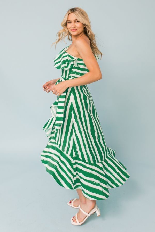 Zig-Zag Wrap Dress