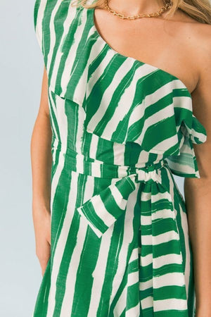 Zig-Zag Wrap Dress